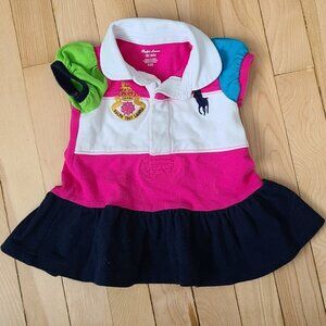 Baby Polo Pink Dress 3 months